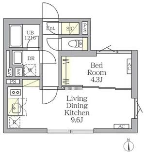 TKS中野新橋【3階】の間取り