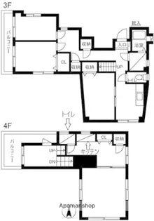 東京都世田谷区豪徳寺1丁目【マンション】の間取り