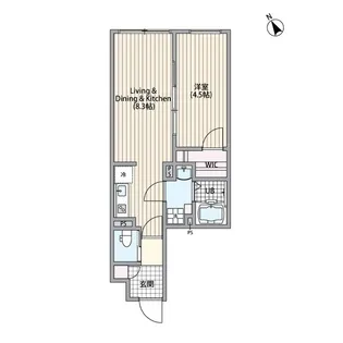 エルファーロ三軒茶屋Ⅵ【3階】の間取り