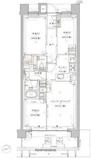 東京都杉並区浜田山4丁目【マンション】の間取り