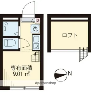 フィリップ東中野【2階】の間取り