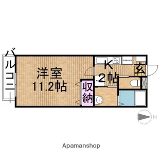 大原KYハイツⅢ【3階】の間取り