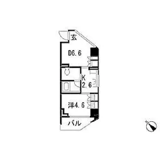 レジディア渋谷【6階】の間取り