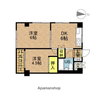 アライハイツ【3階】の間取り