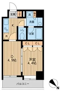 パークフラッツ渋谷代官山【7階】の間取り