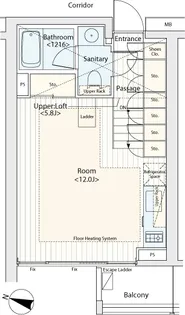 カスタリア渋谷櫻丘【2階】の間取り