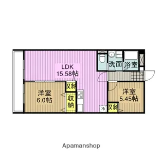 東京都国分寺市東恋ヶ窪2丁目【マンション】の間取り