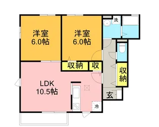 グリーンライフ【1階】の間取り
