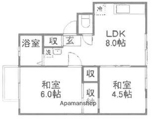 井の頭カームリハイツ3号棟【1階】の間取り
