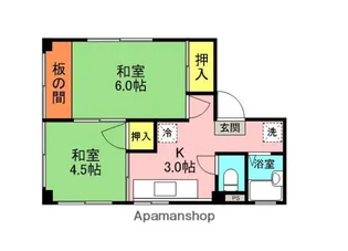 南銀ビル【4階】の間取り