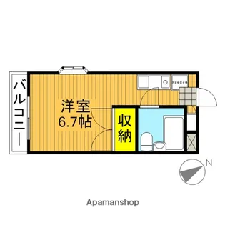 西恋ハイツ【3階】の間取り