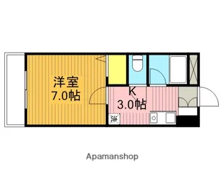 コーポグロリア【1階】の間取り