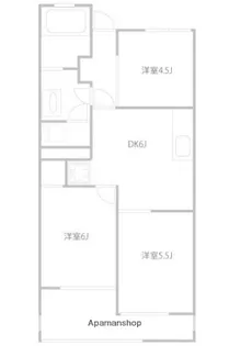アメニティコウヤマ第3ガーデン【302号室】の間取り