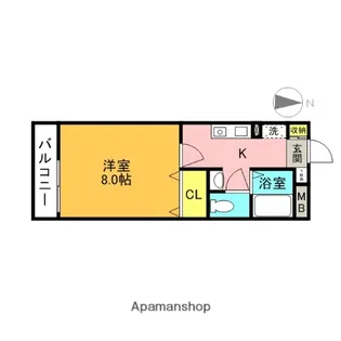 エスペランサ【101号室】の間取り
