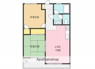 北原マンション【1階】の間取り
