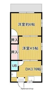 コテージ神代【1階】の間取り