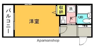 オークFLATS【204号室】の間取り
