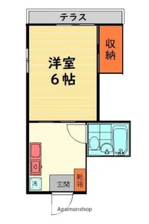 フラッツ武蔵野【1階】の間取り