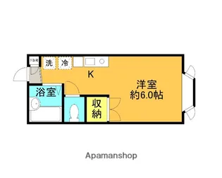 フラットアウトⅢ【2階】の間取り