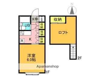 パティオ・ヴィラ【2階】の間取り