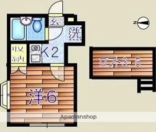 高橋ハイツ【2階】の間取り