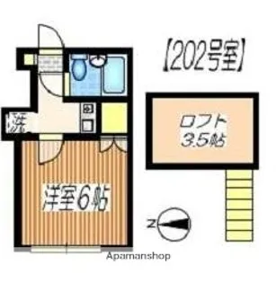 高橋ハイツ【2階】の間取り