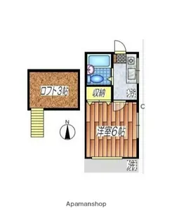 高橋ハイツ【1階】の間取り