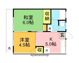 ハイム伊東【2階】の間取り