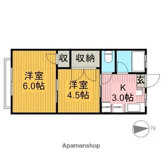イトウハイム【2階】の間取り