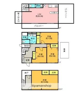 マンションスリーG【1階】の間取り