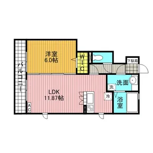 サンク モンタニア B棟【1階】の間取り