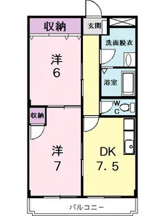 アンティロウプ【1階】の間取り