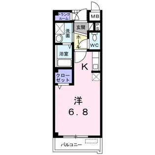 エンピエッサ東大和【3階】の間取り