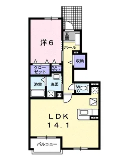 エクシード 深大寺【1階】の間取り