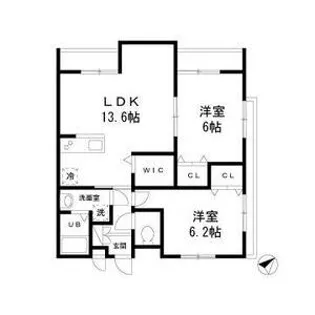 FOREST 深大寺【1階】の間取り