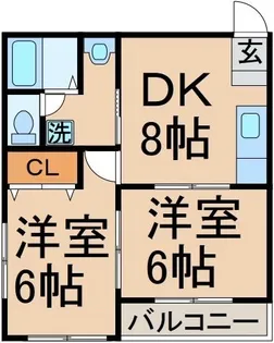 メゾンベル【1階】の間取り