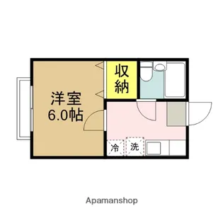 アイオワ【2階】の間取り