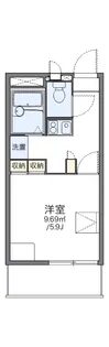 レオパレス西砂川【3階】の間取り