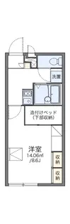 レオパレスグリーン【1階】の間取り