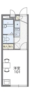 レオパレスガーデンプレイス【2階】の間取り
