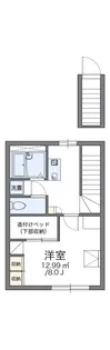 レオパレスリリオン【2階】の間取り