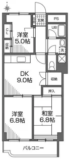 グランメール成城【3階】の間取り