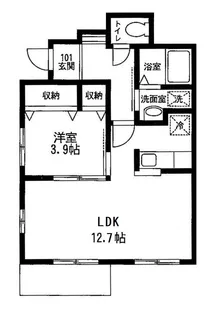 シャルマン【101号室号室】の間取り