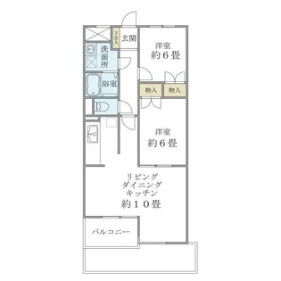 パールハイツ恋ヶ窪【2階】の間取り
