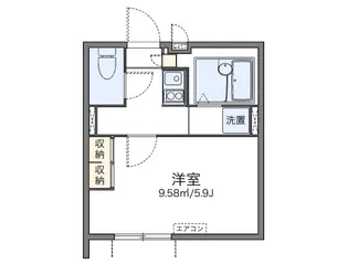レオパレスグレートハウス【2階】の間取り
