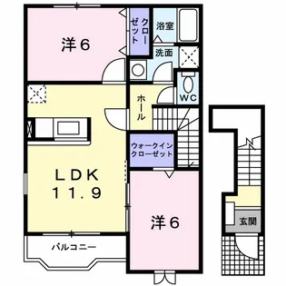 メゾン・ド・COMO【2階】の間取り