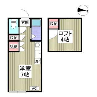 メゾンササキ【1階】の間取り