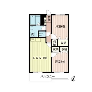 ラボーセジュール小金井【1階】の間取り