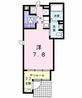 ボヌール【1階】の間取り