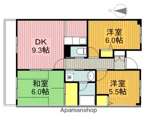 東京都三鷹市井口1丁目【マンション】の間取り